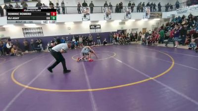120 lbs Quarterfinal - Dominic Romero, Thermopolis vs Eli Asay, Cody Middle School