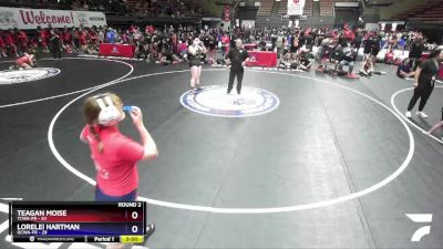 235 lbs Round 2 (16 Team) - Teagan Moise, TCWA-FR vs Lorelei Hartman, OCWA-FR