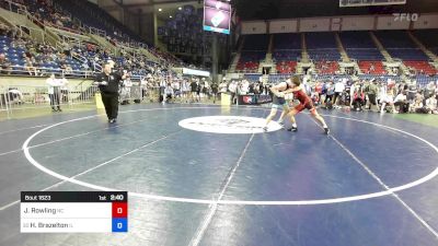 144 lbs Rnd Of 64 - Jackson Rowling, NC vs Holden Brazelton, IL