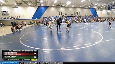 105 lbs Quarterfinal - Leena Sharp, Uintah Wrestling vs Kenzie Trush, Bear River Wrestling Club