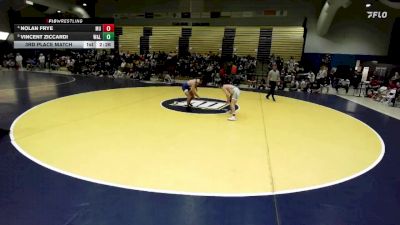 133 lbs 3rd Place Match - Vincent Ziccardi, Washington & Lee vs Nolan Frye, Mount Union