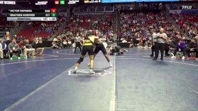 3A-190 lbs Semifinal - Brayden Koester, Bettendorf vs Victor Esparza, Norwalk