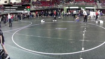 95 lbs Cons. Round 1 - Ryder Wilken, Hawks Wrestling Club (Lincoln) vs Brody Overholt, Arlington Eagles