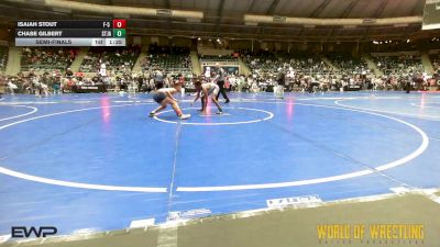 100 lbs Semifinal - Isaiah Stout, F-5 Grappling vs Chase Gilbert, The St James Academy