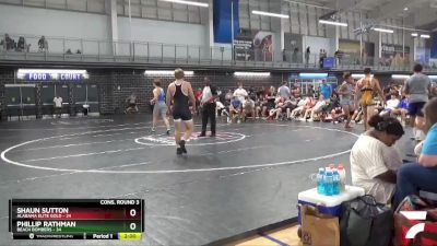 182 lbs Semis & 3rd Wb (16 Team) - Phillip Rathman, Beach Bombers vs Shaun Sutton, Alabama Elite Gold