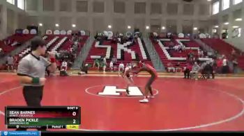 132 lbs Round 1 - Sean Barnes, Hewitt-Trussville vs Braden Pickle, Gardendale Hs