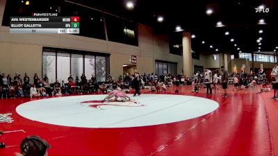 92 lbs 1st & 3rd (16 Team) - Ava Westenbarger, Mat Clash Beast Mode vs Elliot Galletta, RPA Blockbusters