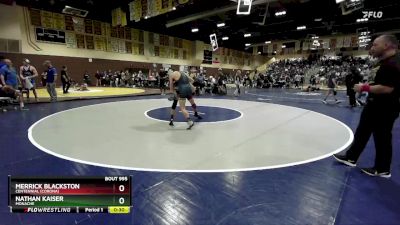 120 lbs Cons. Round 5 - Merrick Blackston, Centennial (Corona) vs Nathan Kaiser, Monache