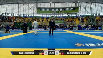 Ana Beatriz Santos Da Silva vs Sarah C. Firme Galvao 2026 Brasileiro Jiu-Jitsu IBJJF
