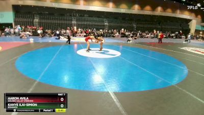 138 lbs Cons. Round 4 - Aaron Avila, Golden Valley (Merced) vs Kanye Ilai-Simion, Bonanza