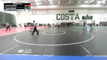 132 lbs Cons. Round 2 - Tejas Krishna, Mira Costa vs Wyatt Dulaney, Hamilton
