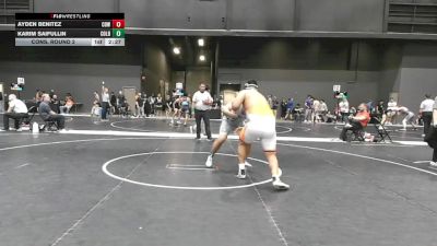 285 lbs Cons. Round 2 - Karim Saifullin, Colby Community College vs Ayden Benitez, Cowley College