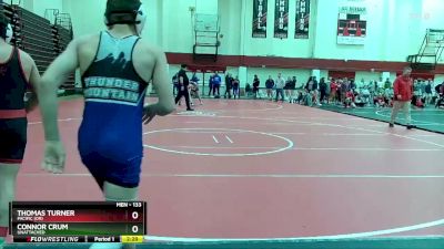 133 lbs Quarterfinal - Connor Crum, Unattached vs Thomas Turner, Pacific (OR)