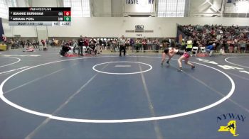 132 lbs Round 4 - Jeannie Burnham, Club Not Listed vs Ariana Poel, Salmon River Wrestling