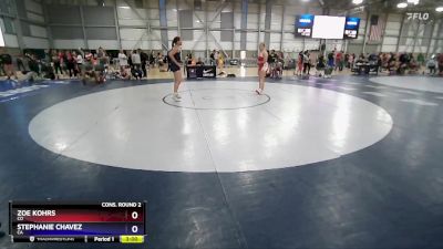 68 lbs Cons. Round 2 - Zoe Kohrs, CO vs Stephanie Chavez, CA