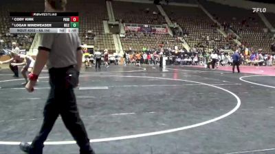 6A 190 lbs Quarterfinal - Cody Kirk, Pike Road School vs Logan Mineweaser, Helena