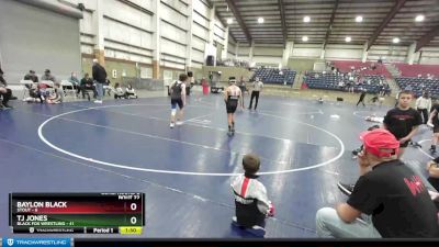 100 lbs Semis & Wb (16 Team) - Baylon Black, Stout vs TJ Jones, Black Fox Wrestling