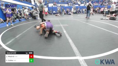 73 lbs Consi Of 8 #2 - Jessen Madrid, Chickasha Youth Wrestling vs Cooper Coble, Cowboy Wrestling Club