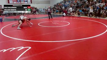 172 lbs Cons. Round 3 - William Weerts, Blue Earth Area vs Kolt Bullerman, Maple River/USC