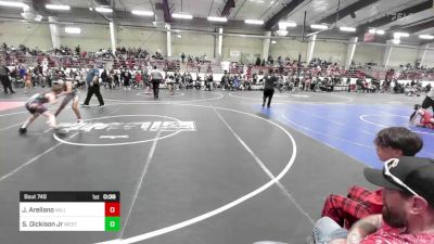 123 lbs 3rd Place - Joshua Arellano, Valley Bad Boys vs Samuel Dickison Jr, Westside WC