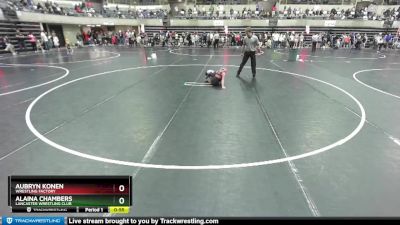 66-72 lbs Round 4 - Alaina Chambers, Lancaster Wrestling Club vs Aubryn Konen, Wrestling Factory