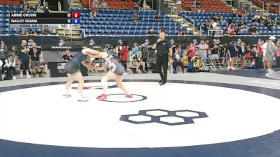 140 lbs Cons. Rd Of 64 - Abbie Colvin, Utah vs Hailey Isham, Vermont