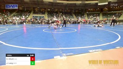 130 lbs Consi Of 8 #1 - Ozzy Elliott, The Glasgow Wrestling Academy vs Jayden Lang, St. Marys