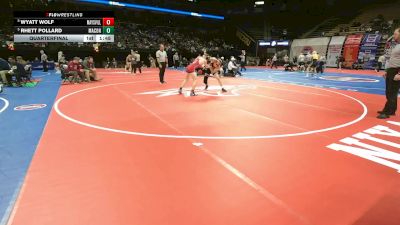 126 Class 1 lbs Quarterfinal - Rhett Pollard, Macon vs Wyatt Wolf, Maysville