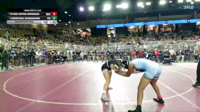 130 lbs Quarterfinal - Christina Borgmann, Flagler Palm Coast vs Eysis Estes-Brinson, Miami Palmetto