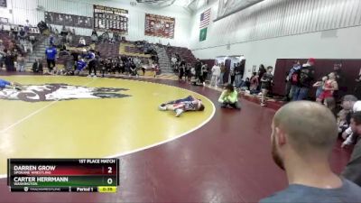 82 lbs 1st Place Match - Carter Herrmann, Washington vs Darren Grow, Spokane Wrestling