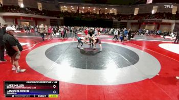 144 lbs Champ. Round 2 - Jake Miller, Broken Arrow Wrestling Club vs Jason Blocker, Oklahoma