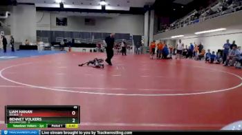 45 lbs Quarterfinals (8 Team) - Liam Hanan, Becker vs Bennet Volkers, Holdingford