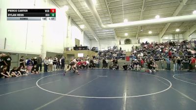 138B lbs Semis - Dylan Hess, Ridgeline vs Pierce Carter, Weber