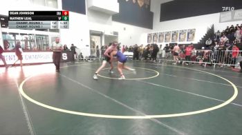 150 lbs Champ. Round 1 - Dean Johnson, Santa Margarita vs Mathew Leal, Villa Park
