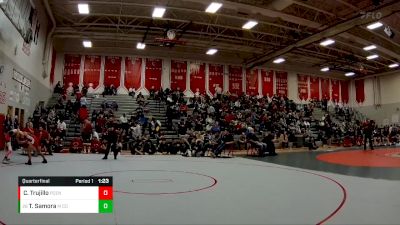 113 lbs Quarterfinal - Teagun Samora, Montezuma Cortez vs Cruz Trujillo, Pueblo Centennial