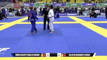 Kellen Do Nascimento Arraes vs Ândrya Beatryz Ferraz De Queiroz 2025 Brasileiro Jiu-Jitsu IBJJF