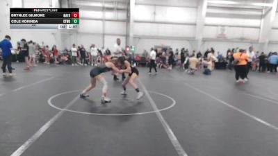 88 lbs Round 4 (8 Team) - Brynlee Gilmore, Mat Assassins Black vs Cole Kokinda, CTWHALE Green