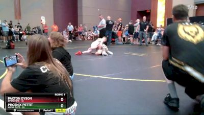 72 lbs Round 1 (4 Team) - Paxton Dyson, Operators vs Phoenix Pettit, Alpha Elite