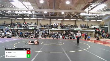 126 lbs Quarterfinal - Hayden Myers, Coventry vs Kyle Levesque, Xavier