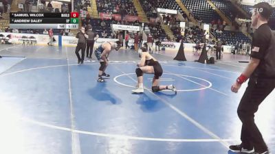 157 lbs Semifinal - Samuel Wilcox, Marlborough vs Andrew Daley, Bristol-Plymouth