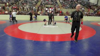 52 lbs Consi Of 8 #1 - Scott DeGraff III, Junior Indian Wrestling vs Lane Adams, Fannin Rowdy Rebels Wrestling