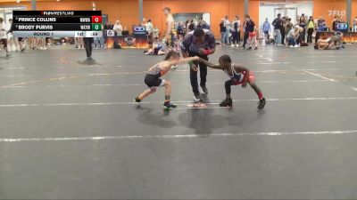 50/55/60 Round 1 - Prince Collins, Mighty Warriors Wrestling Acad vs Brody Purvis, White Knoll Youth Wrestling