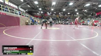 175 lbs Cons. Round 3 - Drew Schapker, Evansville Mater Dei vs KEVAHN FLANAGAN, Civic Memorial