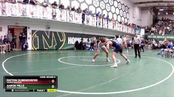 157 lbs Cons. Round 6 - Aaron Mills, Miami East (Casstown) vs Payton Dubendorfer, Toledo Whitmer