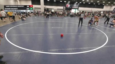 106 lbs 7th Place Match - Amir Newman-Winfrey, Sebolt Wrestling Academy vs Jaxson Hackett, Lake Gibson High School Wrestling