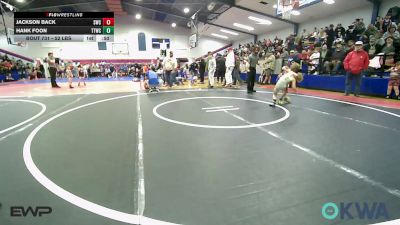 52 lbs Consi Of 8 #2 - Jackson Back, Salina Wrestling Club vs Hank Foon, Team Tulsa Wrestling Club