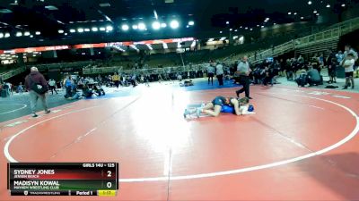 125 lbs Quarterfinal - Madisyn Kowal, Mayhem Wrestling Club vs Sydney Jones, Jensen Beach