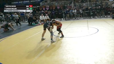 138 2A Cons. Round 2 - Devyn Hicks, New Smyrna Beach Sr H S vs Logan Miller, Riverdale