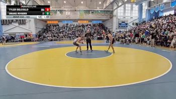 120 lbs Cons. Round 2 - Tyler Delcollo, Delaware Military Academy vs Drake Rogers, Sussex Tech H S