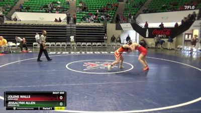 145 lbs 5th Place Match - Jolene Walls, Saraland vs Jessalynn Allen, Grissom Hs